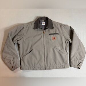 Carhartt Flannel-Lined Detroit Jacket (J124) “TAN”